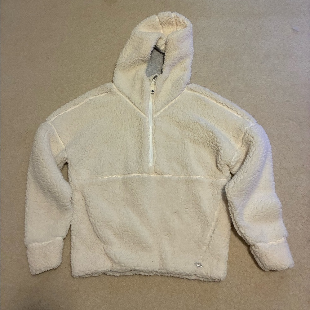 PrAna Cream Sherpa Hoodie